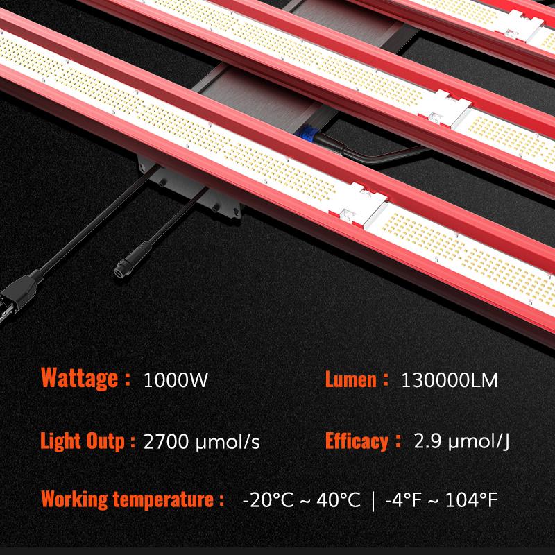 1000 watt led grow light with Super Heat Dissipation