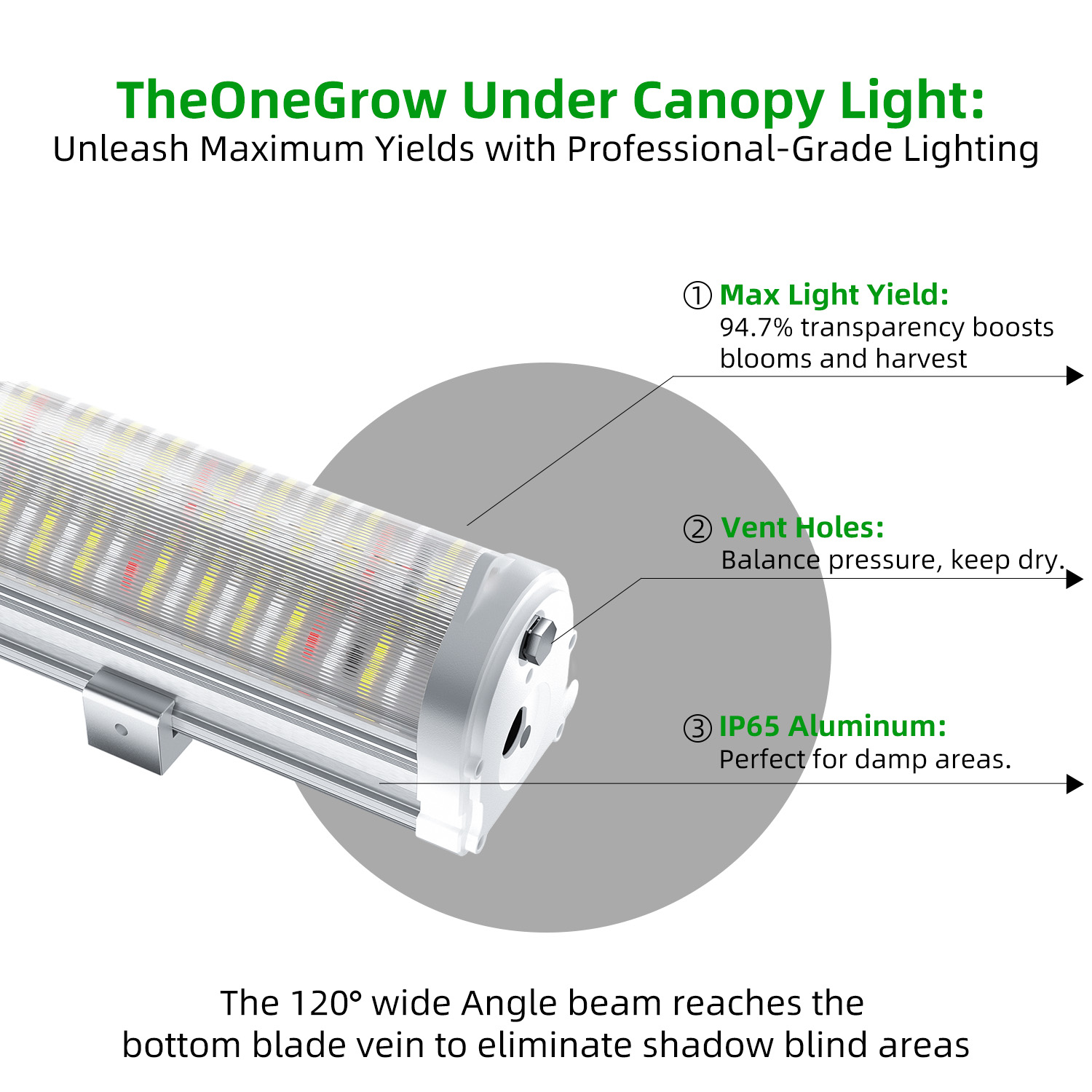 120W Under Canopy Lights